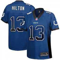 Cheap TY Hilton Colts Jersey From China #13 Blue Drfit Fashion I