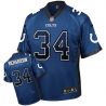 Cheap Trent Richardson Colts Jersey From China #34 Blue Drfit Fashion I