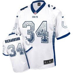 Cheap Trent Richardson Colts Jersey From China #34 White Drfit Fashion I