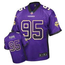 Cheap Sharrif Floyd Vikings Jersey From China #95 Purple Drfit Fashion I