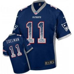 Cheap Julian Edelman Patriots Jersey From China #11 Blue Drfit Fashion I