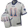 Cheap Julian Edelman Patriots Jersey From China #11 Grey Drfit Fashion I