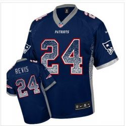 Cheap Darrelle Revis Patriots Jersey From China #24 Blue Drfit Fashion I