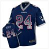 Cheap Darrelle Revis Patriots Jersey From China #24 Blue Drfit Fashion I