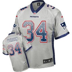 Cheap Shane Vereen Patriots Jersey From China #34 Grey Drfit Fashion I