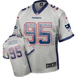 Cheap Chandler Jones Patriots Jersey From China #95 Grey Drfit Fashion I