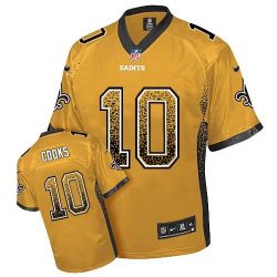 Cheap Brandin Cooks Saints Jersey From China #10 Gold Drfit Fashion I