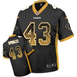 Cheap Darren Sproles Saints Jersey From China #43 Black Drfit Fashion I