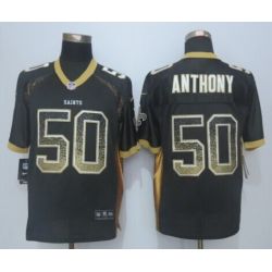 Cheap Stephone Anthony Saints Jersey From China #50 Black Drfit Fashion I