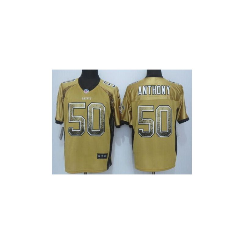 Cheap Stephone Anthony Saints Jersey From China #50 Gold Drfit Fashion I Cheap Stephone Anthony Saints Jersey From China #50 Gold Drfit Fashion I