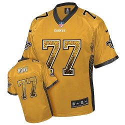 Cheap Willie Roaf Saints Jersey From China #77 Gold Drfit Fashion I