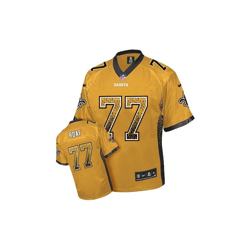 Cheap Willie Roaf Saints Jersey From China #77 Gold Drfit Fashion I Cheap Willie Roaf Saints Jersey From China #77 Gold Drfit Fashion I