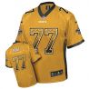 Cheap Willie Roaf Saints Jersey From China #77 Gold Drfit Fashion I