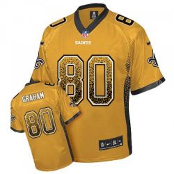 Cheap Jimmy Graham Saints Jersey From China #80 Gold Drfit Fashion I