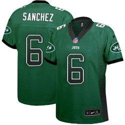 Cheap Mark Sanchez Jets Jersey From China #6 Green Drfit Fashion I