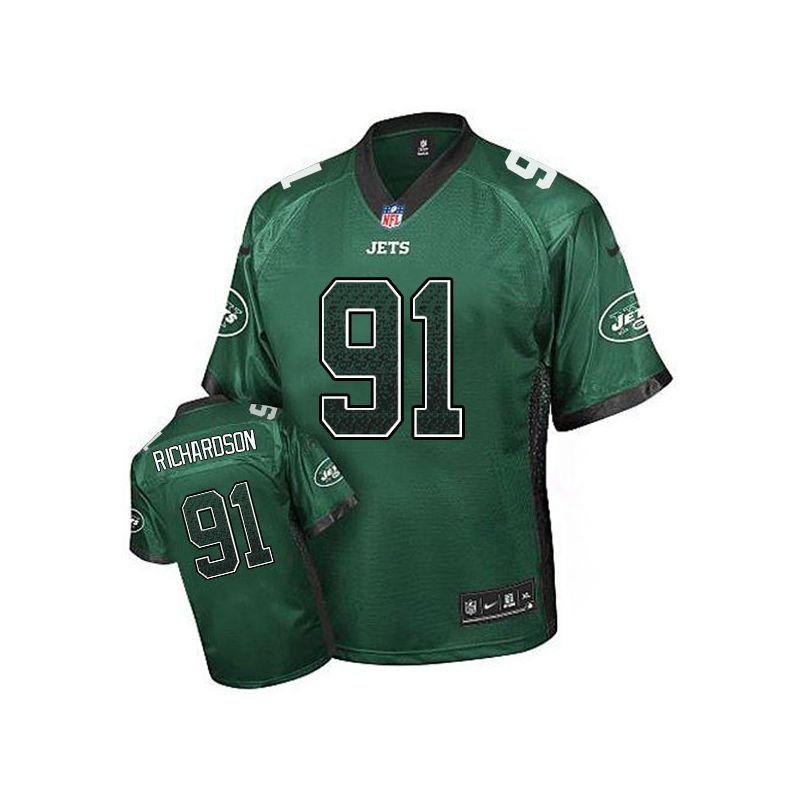 Cheap Sheldon Richardson Jets Jersey From China #91 Green Drfit Fashion I