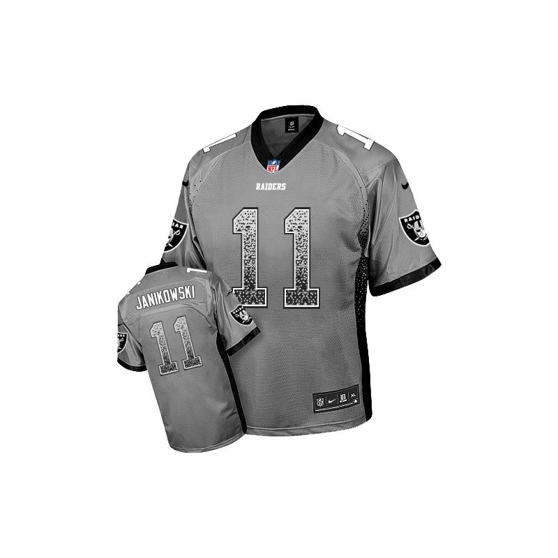 Cheap Sebastian Janikowski Raiders Jersey From China #11 Grey Drfit Fashion I Cheap Sebastian Janikowski Raiders Jersey From China #11 Grey Drfit Fashion I