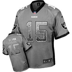 Cheap Matt Flynn Raiders Jersey From China #15 Grey Drfit Fashion I