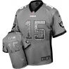 Cheap Matt Flynn Raiders Jersey From China #15 Grey Drfit Fashion I