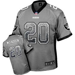 Cheap Darren McFadden Raiders Jersey From China #20 Grey Drfit Fashion I