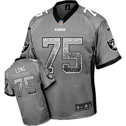Cheap Howie Long Raiders Jersey From China #75 Grey Drfit Fashion I