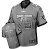 Cheap Howie Long Raiders Jersey From China #75 Grey Drfit Fashion I