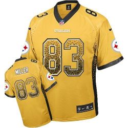 Cheap Heath Miller Steelers Jersey From China #83 Gold Drfit Fashion I