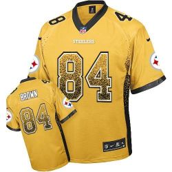 Cheap Antonio Brown Steelers Jersey From China #84 Gold Drfit Fashion I