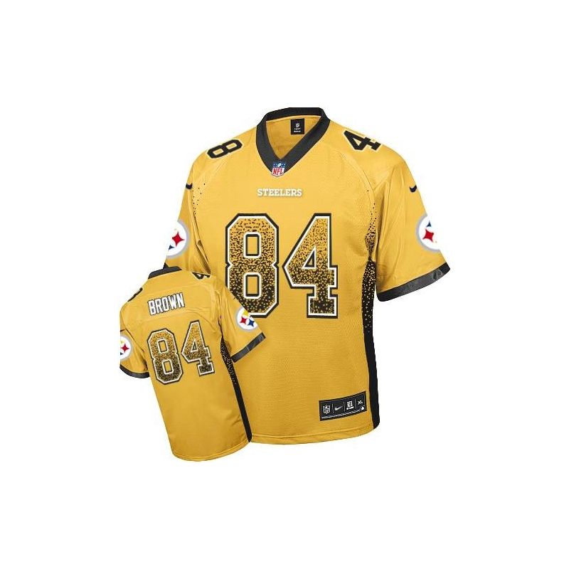 Cheap Antonio Brown Steelers Jersey From China #84 Gold Drfit Fashion I Cheap Antonio Brown Steelers Jersey From China #84 Gold Drfit Fashion I