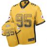 Cheap Jarvis Jones Steelers Jersey From China #95 Gold Drfit Fashion I
