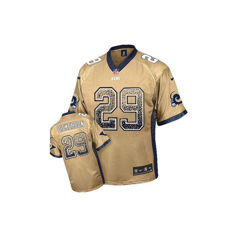 Cheap Eric Dickerson Rams Jersey From China #29 Gold Drfit Fashion I