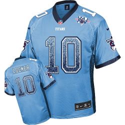 Cheap Jake Locker Titans Jersey From China #10 Light Blue Drfit Fashion I