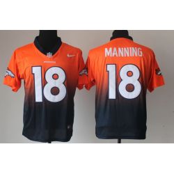 Cheap Peyton Manning Broncos Jersey From China #18 Orange Drfit Fashion