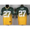 Cheap Eddie Lacy Packers Jersey From China #27 Green-Yellow Drfit Fashion