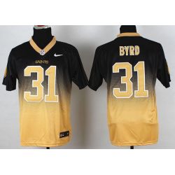 Cheap Jairus Byrd Saints Jersey From China #31 Black-Golden Drfit Fashion