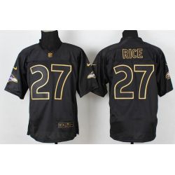 Cheap Ray Rice Ravens Jersey From China #27 Gold Lettering