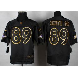 Cheap Steve Smith SR Ravens Jersey From China #89 Gold Lettering
