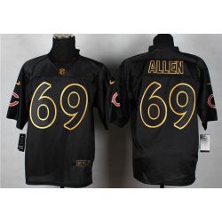 Cheap Jared Allen Bears Jersey From China #69 Gold Lettering
