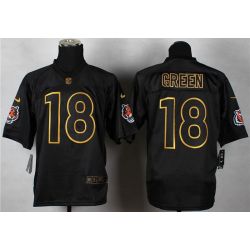 Cheap AJ Green Bengals Jersey From China #18 Gold Lettering
