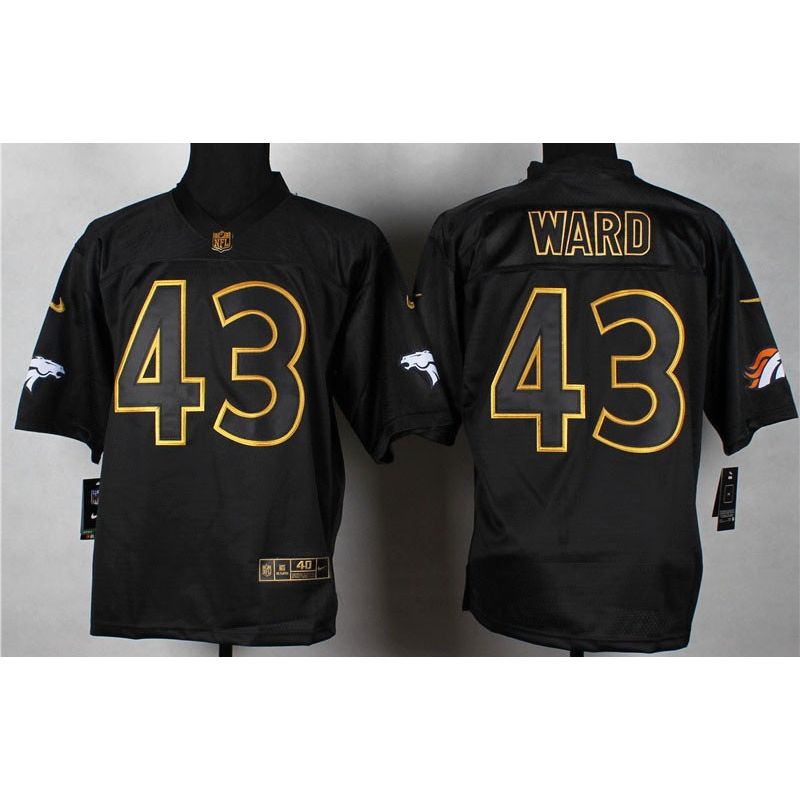 Cheap TJ Ward Broncos Jersey From China #43 Gold Lettering Cheap TJ Ward Broncos Jersey From China #43 Gold Lettering