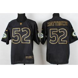 Cheap Clay Matthews Packers Jersey From China #52 Gold Lettering