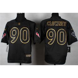 Cheap Jadeveon Clowney Texans Jersey From China #90 Gold Lettering