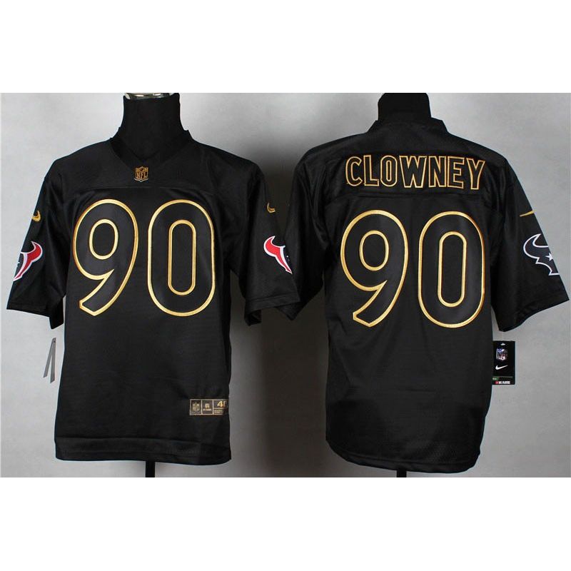 Cheap Jadeveon Clowney Texans Jersey From China #90 Gold Lettering Cheap Jadeveon Clowney Texans Jersey From China #90 Gold Lettering