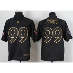 Cheap JJ Watt Texans Jersey From China #99 Gold Lettering