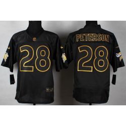 Cheap Adrian Peterson Vikings Jersey From China #28 Gold Lettering