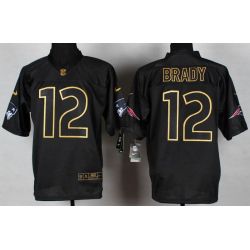 Cheap Tom Brady Patriots Jersey From China #12 Gold Lettering