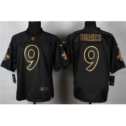 Cheap Drew Brees Saints Jersey From China #9 Gold Lettering