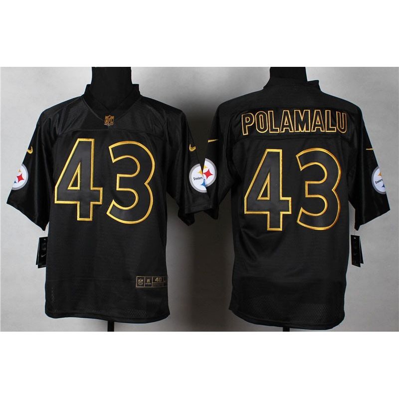 Cheap Troy Polamalu Steelers Jersey From China #43 Gold Lettering Cheap Troy Polamalu Steelers Jersey From China #43 Gold Lettering
