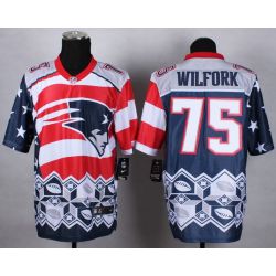 Cheap Vince Wilfork Patriots Jersey From China #75 Noble