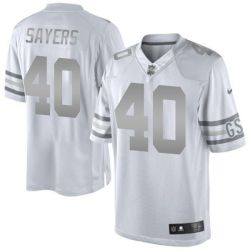 Cheap Gale Sayers Bears Jersey From China #40 Platinum